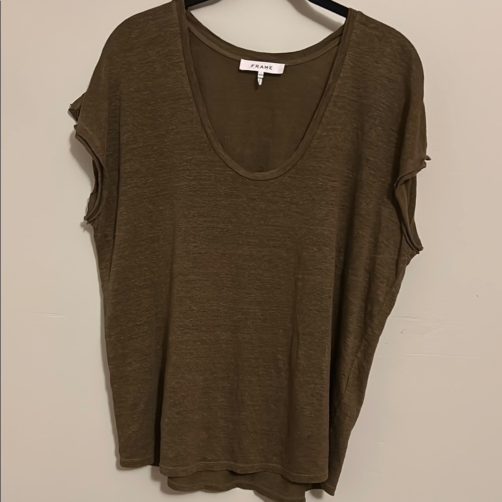 Frame Denim women’s organic linen tee